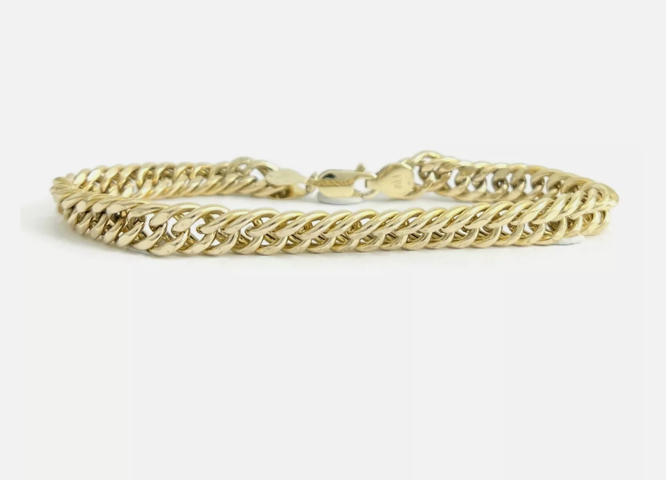 10K Yellow Gold Cuban Link Bracelet - 8.5 Inches