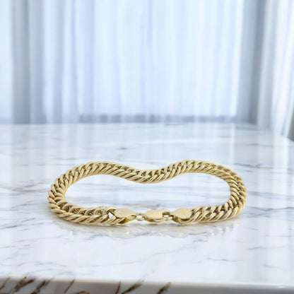 10K Yellow Gold Cuban Link Bracelet - 8.5 Inches