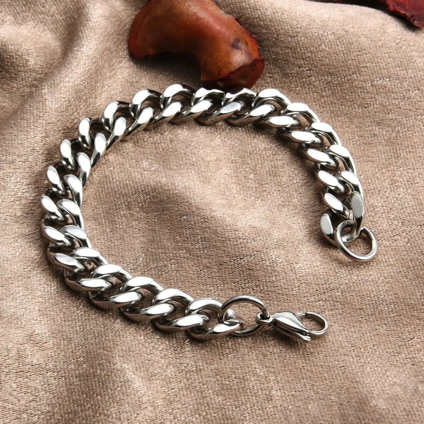 Men's Stainless Steel Cuban Link Bracelet